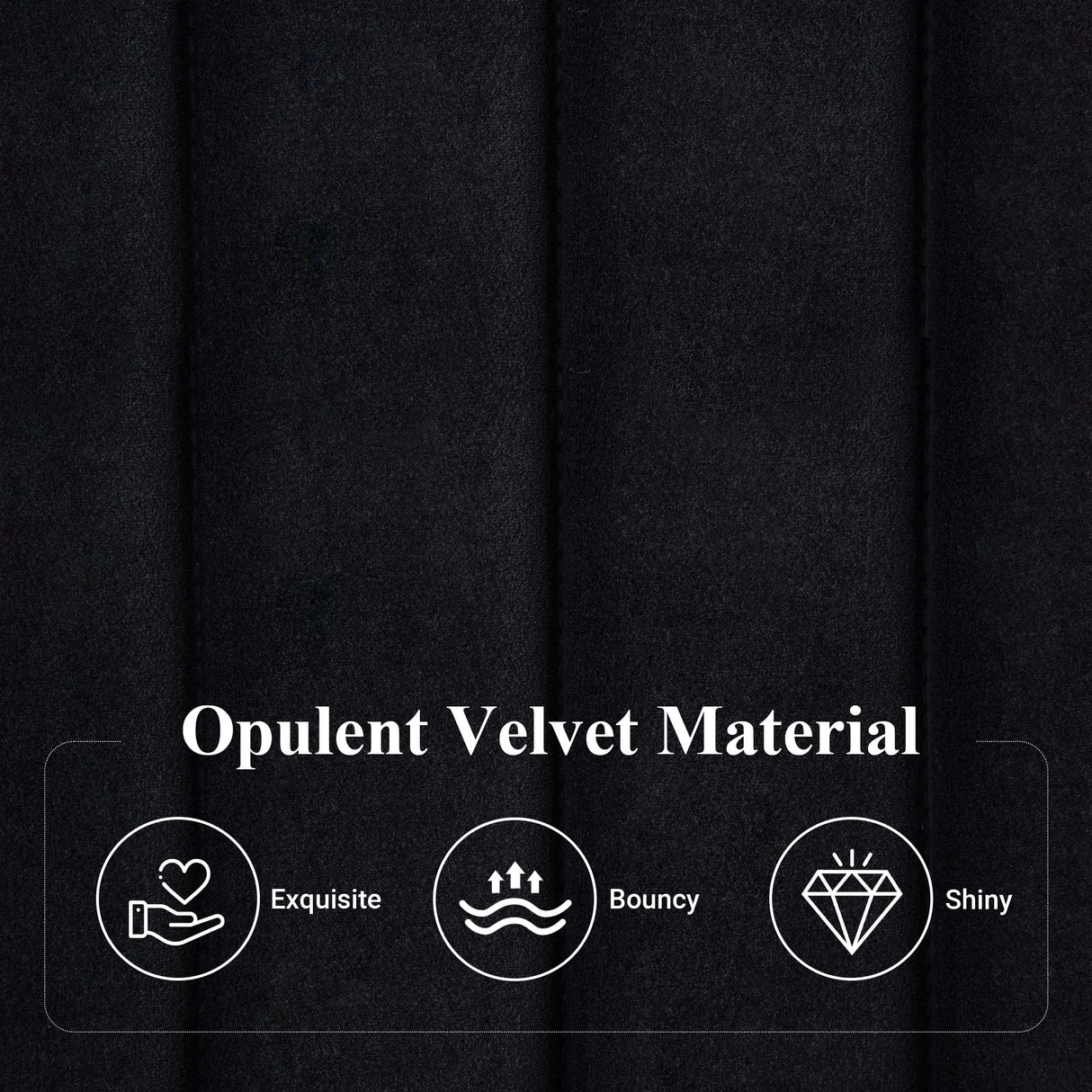 Allewie Queen Bed Frame, Velvet Upholstered Platform Bed with Vertical Channel Tufted Headboard, Mattress Foundation with Strong Wooden Slats, Box Spring Optional, Easy Assembly, Black Allewie