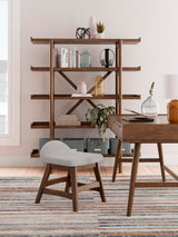 Signature Design by Ashley Lyncott Mid-Century Modern Freestanding 5-Tier 70" Etagere Bookcase, Light Brown Signature Design by Ashley