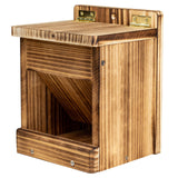 BalterFF Bird Feeders for Outdoors,Wooden Unique Seed Sunflower Food Feeder Blue Cardinal Finch Backyard Platform Balcony Gazebo Tree Fence Wall BalterFF