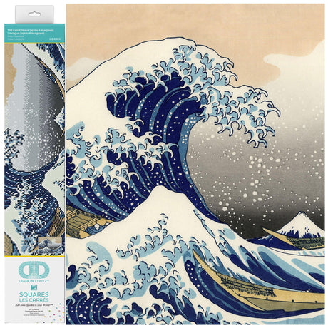 DIAMOND DOTZ The Great Wave Off Kanagawa Ocean Diamond Painting Kits for Adults - Diamond Art Kits a Relaxing Creative Craft Kit with Dotz Gems 22.4"x15.4" DIAMOND DOTZ