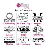 Custom Personalized Walnut Wooden Cutting Board - Wedding Anniversary for Couples - Engraved and Monogrammed (SMALL - 9" x 6") The Wedding Party Store