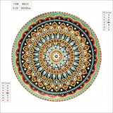 Hibah Diamond Painting DIY 5D Special Shape Rhinestone, Mandala Flower, Partial Diamond Crystal Diamond Painting Mandala Set Hibah