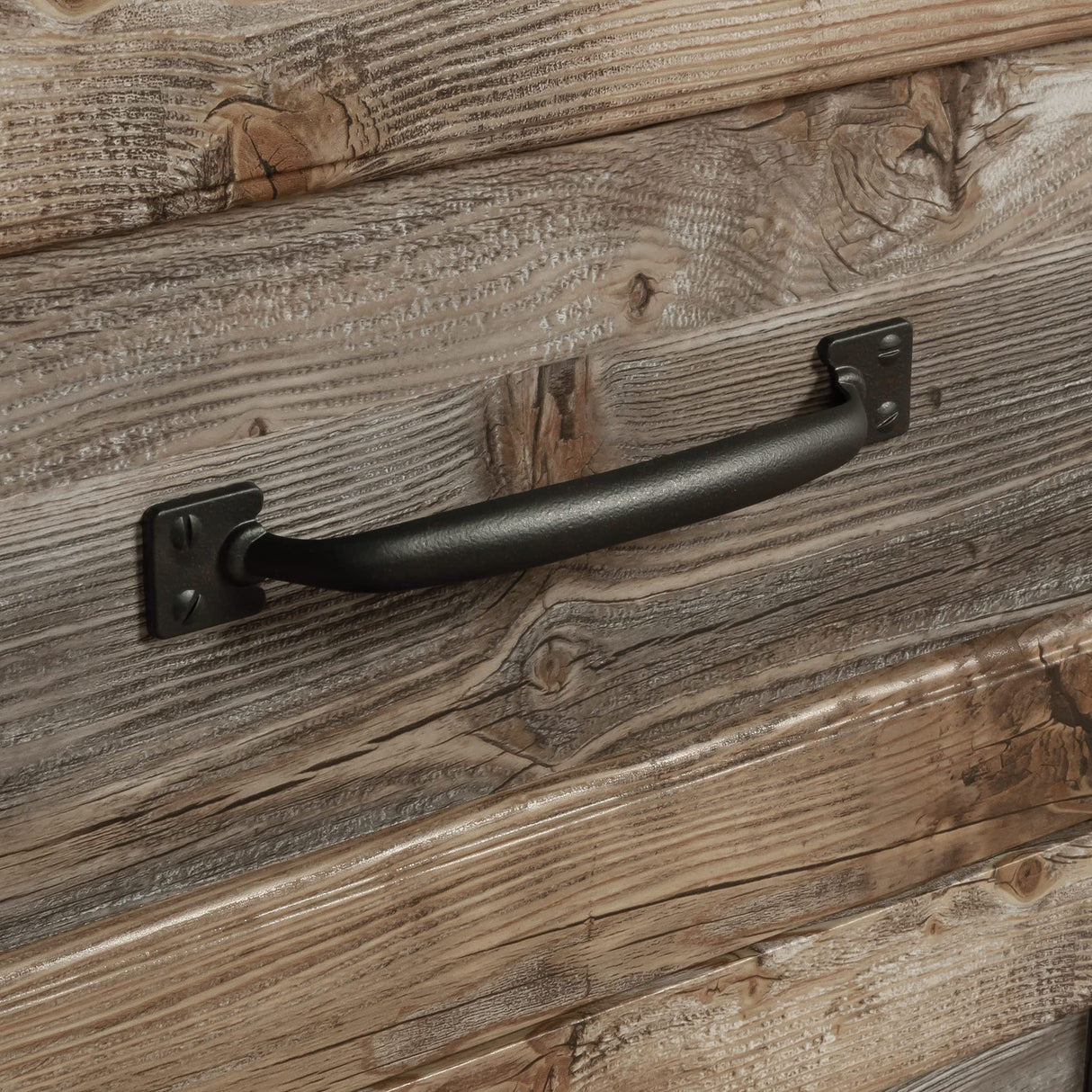 Sauder Carson Forge Pedestal Desk, L: 53.19" x W: 22.64" x H: 29.80", Soft White Finish Sauder