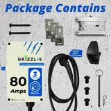 Grizzl-E Ultimate Level 2 Fastest 80A / 19.2 kW Electric Vehicle (EV) Charger, UL Tested and Certified, Metal Case, Indoor/Outdoor Electric Car Fast Charging Station, Hardwired, Ultra, J1772 Grizzl-E