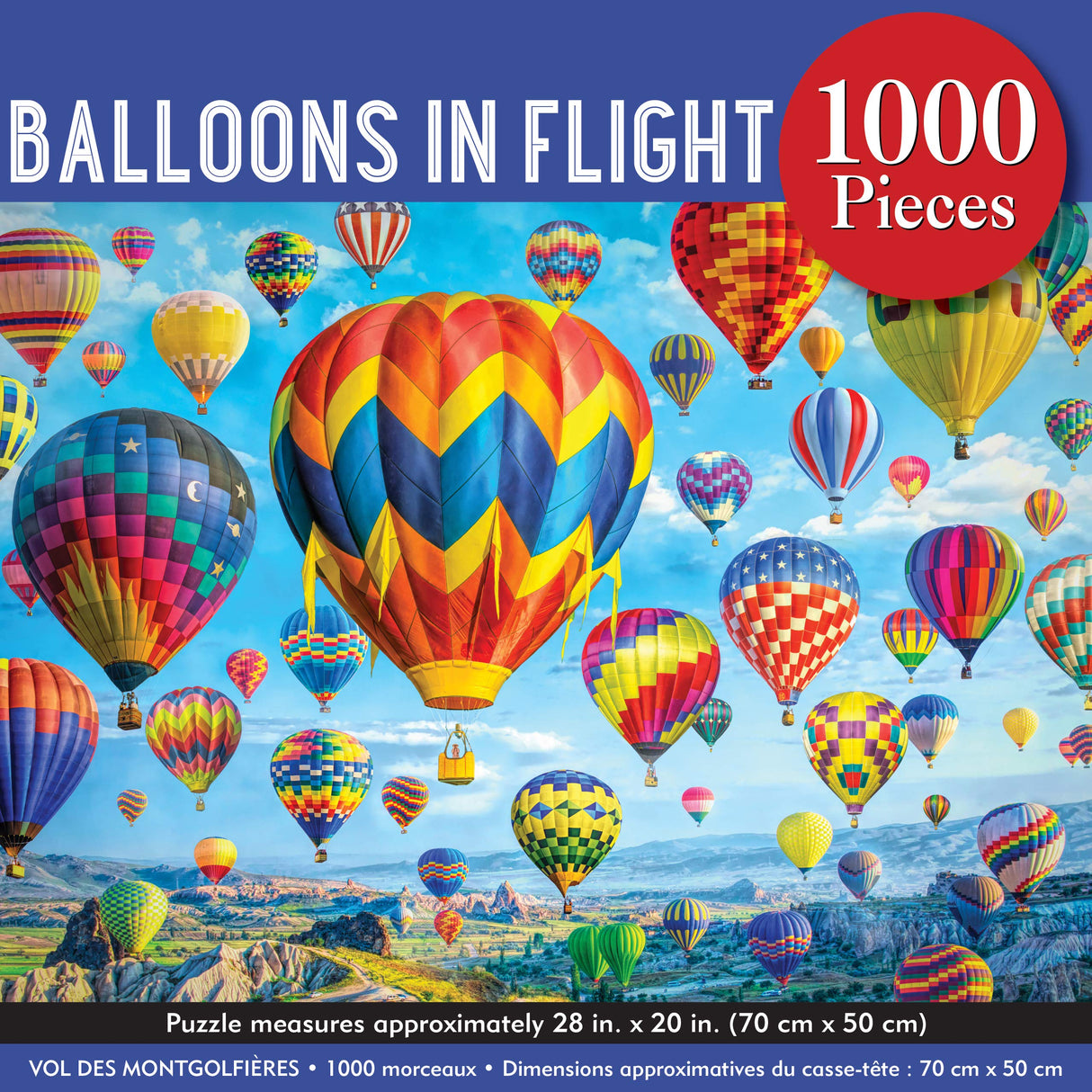 Balloons in Flight 1000 Piece Jigsaw Puzzle PETER PAUPER PRESS