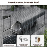 12x20 FT Heavy Duty Metal Carport Canopy with Galvanized Steel Roof, Multi-Use Shelter Outdoor Garage for Car, Boat, Party,Gray PURARELAX