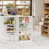 PAKASEPT Reception Desk with Counter for Retail & Checkout,Modern Front Reception Counter with Drawers & Open Shelves,L-Shaped Retail Counter with Storage for Countertop,Beauty Salon,Shop,Bar,White PAKASEPT