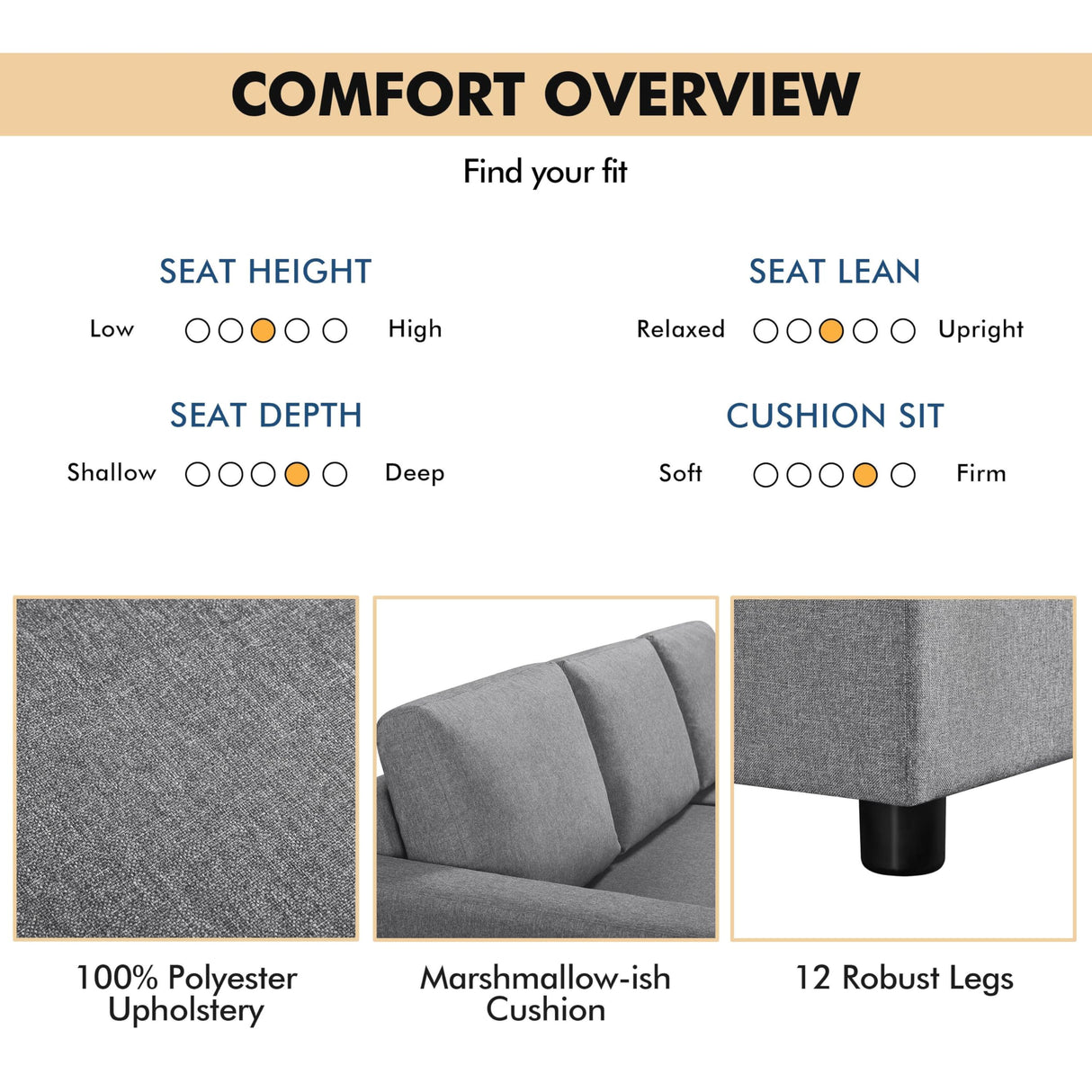 Yaheetech Sleeper Sofa Pull Out Sofa Bed 2 in 1 Sectional Sleeper Couches with Chaise L-Shaped Reversible Daybed with Pull Out Bed & Storage for Living Room Bedroom Apartment Light Gray Yaheetech