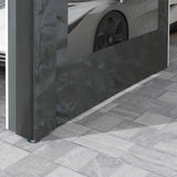 Outsunny Carport 10' x 20' Portable Garage, Height Adjustable Heavy Duty Car Port Canopy with 4 Ventilated Windows & 4 Roll-up Doors for Garden Tools, Car, Truck, Boat, Dark Gray Outsunny