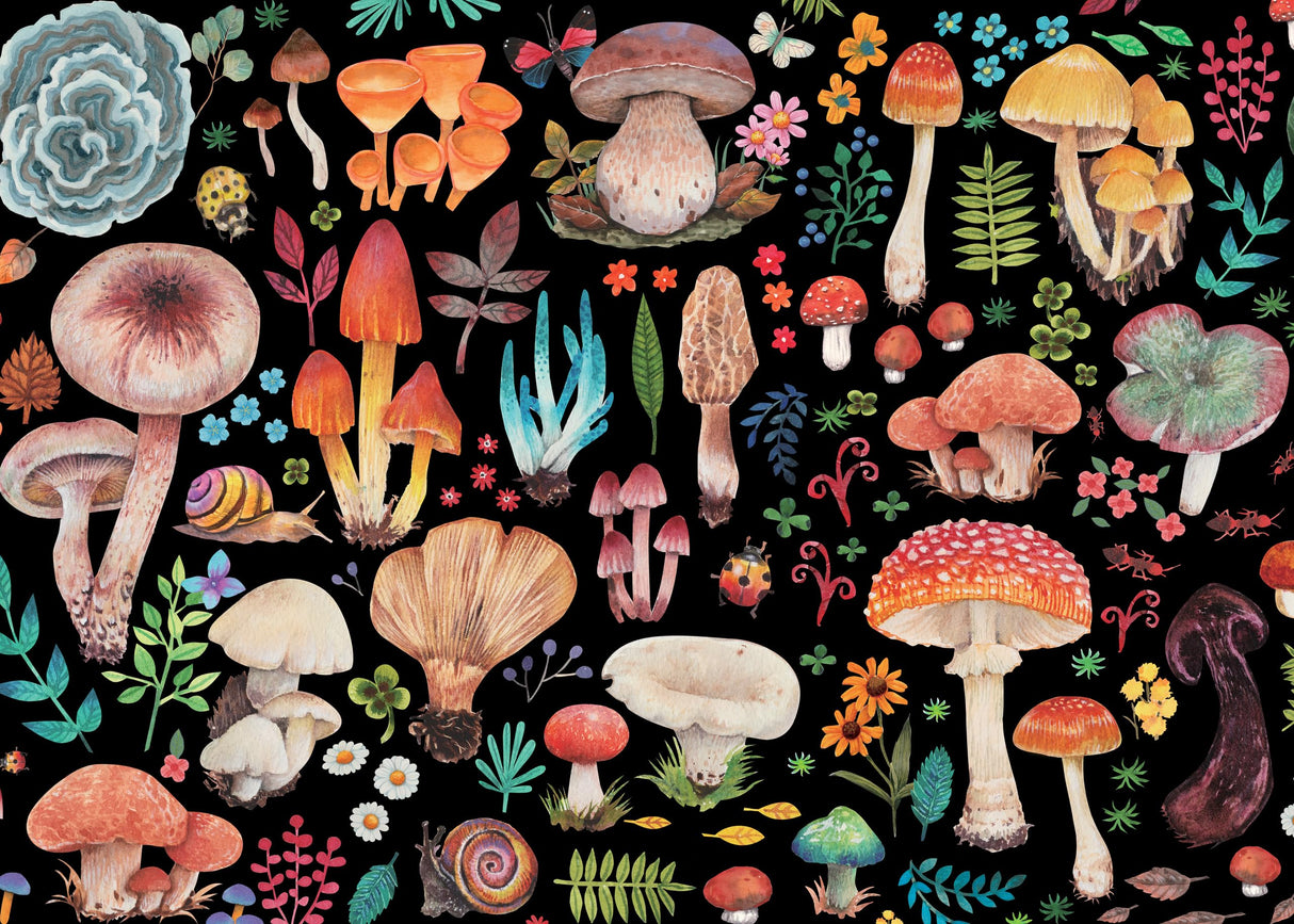 Mushrooms 1000-Piece Jigsaw Puzzle PETER PAUPER PRESS