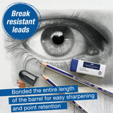 Faber-Castell Graphite Pencils Drawing Set: 12 Art Pencils for Sketching (4H, 3H, 2H, H, F, HB, B, 2B, 3B, 4B, 5B, and 6B), Shading Pencils for Drawing and Sketching, Graphite Pencil Kit Faber-Castell