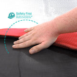 SKYWALKER TRAMPOLINES 48” Round, Indoor Outdoor Mini Trampoline for Kids Toddler Bouncer with Enclosure Net, Padded Frame, Cover and Handlebar, No-Gap Safe Design, Zoo Adventure Skywalker Trampolines