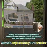 Domi 10x14FT Wall Mounted Sunroom, Wall Solarium with Aluminum PC Sloping Roof, Detachable PC Screen House, Lockable Sliding Front and Side Doors, Outdoor Lean-to Gazebo, Sun Room for Deck Patio domi outdoor living