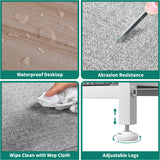 YITAHOME 9-Drawer Fabric Dresser, Furniture Storage Tower Cabinet, Organizer for Bedroom, Living Room, Hallway, Closet & Nursery, Sturdy Steel Frame, Wooden Top, Easy-to-Pull Fabric Bins(Light Grey) YITAHOME