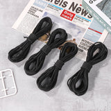 lasuroa 4 Pcs Trampoline Netting Cords, 15ft Each Black Trampoline Netting Cords Replacement Parts for Fence Netting Safety Trampoline Netting Cords Fits 12-16ft Trampolines lasuroa