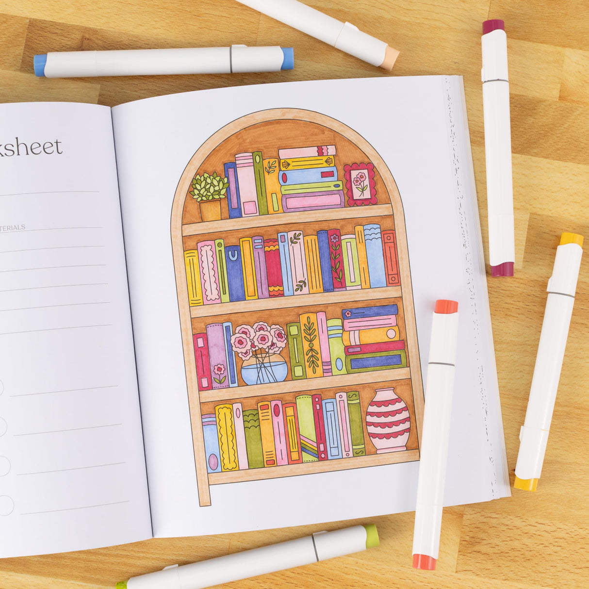 All Booked Up Coloring Book, 8.5x10 inches, 40 Coloring Pages by Elyse Breanne Design Elyse Breanne Design