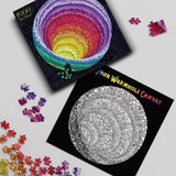 Antelope - 1000 Piece Rainbow Puzzle for Adults, Hue Wormhole Jigsaw Puzzles 1000 Pieces,1000 Piece Round Puzzles, Wormhole Puzzles, High Resolution, Matte Finish, Smooth Edging, No Dust, 3D Puzzle ANTELOPE