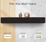 60" Rustic Wood Fireplace Mantel | Wall-Mounted & Floating Shelf for Home Decor Mederlo