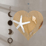 4pcs Sublimation Wind Spinner Blanks Heart, 8 inch Sublimation Blanks Spinners, Metal Wind Spinners for Crafts, 3D Wind Spinners Hanging for Indoor Outdoor Garden Lawn Yard Decoration SAVITA