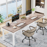 Tribesigns 78.7 Inches Extra Long Computer Desk 2 Person Desk, Double Long Desk, Workstaion for Home Office Tribesigns