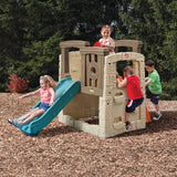 Step2 Woodland Climber II Kids Playset, Ages 2 –6 Years Old, Toddler Slide and Climbing Wall, Outdoor Playground for Backyard, Sturdy Plastic Frame, Easy Set Up Step2