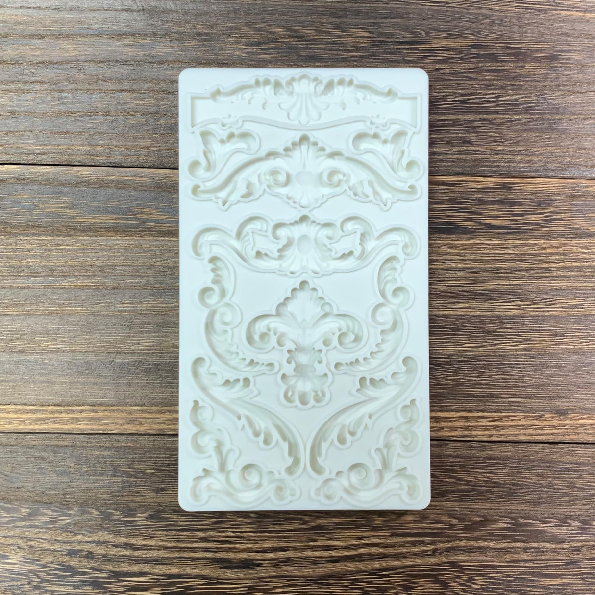 KAKIWYHHH Baroque Curlicues Scroll Lace Border Relief Flower Lace Filigree Sculpted Decoration Fondant,Sugar Craft,Cake Decorating,Molds, Epoxy Resin Silicone,Baking DIY,Craft,Soap,Polymer Clay KAKIWYHHH
