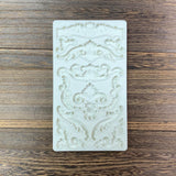 KAKIWYHHH Baroque Curlicues Scroll Lace Border Relief Flower Lace Filigree Sculpted Decoration Fondant,Sugar Craft,Cake Decorating,Molds, Epoxy Resin Silicone,Baking DIY,Craft,Soap,Polymer Clay KAKIWYHHH