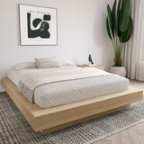 Nexera Marconi Natural Blonde Oak Platform Bed Frame Nexera