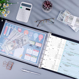 Antner 7 Ring Business Checkbook Binder for Business Checks, 600 Checks Capacity, PU Leather Check Binder with Zipper Pouch, Executive Check Book Binder Holder Portfolio for 9 x 13 Sheets, Black Antner