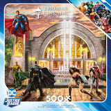 Ceaco – DC Comics – Justice League - Thomas Kinkade - Hall of Justice - 500 Piece Jigsaw Puzzle Ceaco