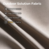 HOOOWOOO Outdoor Sectional Patio Furniture Set,6 Pieces Wicker Conversation Sets L Shaped Couch,Extra Deep Out Door Sofa Outside Furniture,Beige HOOOWOOO