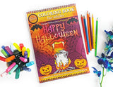 Happy Halloween Coloring Book for Adults – Volume 09 by Prajakta P | Premium Book | Spiral Bound | Stress Relieving Fun Patterns | DIY Kit | Sip and Paint Party | Coloring for All WoodArtSupply