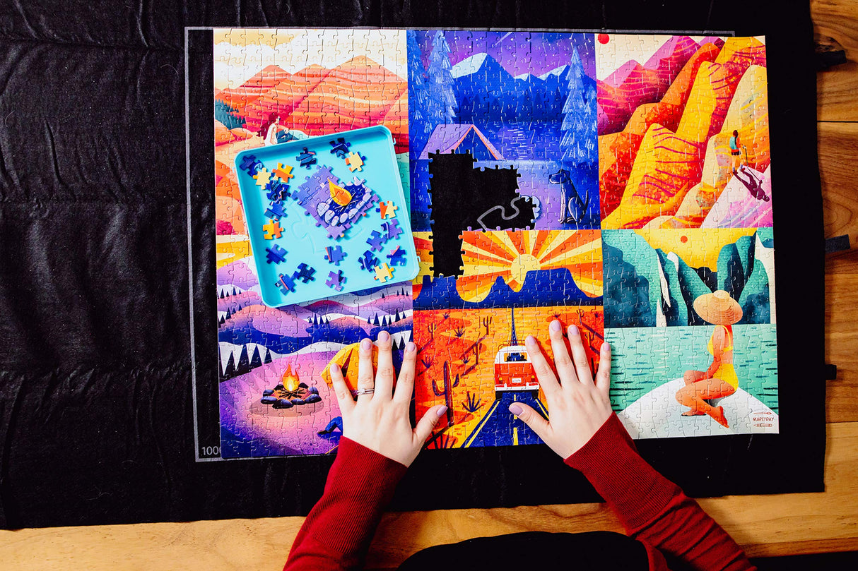 Buffalo Games - Roll-Up Puzzle Mat, Blue Buffalo Games