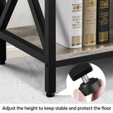 Yaheetech TV Stand for 65 inch TV Console Table with Storage Shelves Cabinet, 55" Wood Entertainment Center for Living Room, Industrial Modern Style TV Cabinet for Flat Screens, Gray Yaheetech