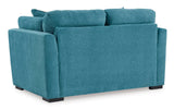 Signature Design by Ashley Keerwick Scandinavian Loveseat with 4 Toss Pillows, Blue Signature Design by Ashley