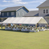 20'x40' Party Tent - Heavy Duty Upgraded Galvanized Frame, Outdoor Wedding Gazebo Shelter Canopy, Removable Sidewalls, Double Doors, and 3 Carry Bags for Parties, Weddings, and Outdoor Events Mulinsonfly