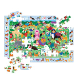 Mudpuppy Doggie Days — 64 Piece Search & Find Puzzle Jigsaw Puzzle Featuring A Variety of Dogs and Puppies and Over 40 Hidden Images to Find for Ages 4+ Mudpuppy