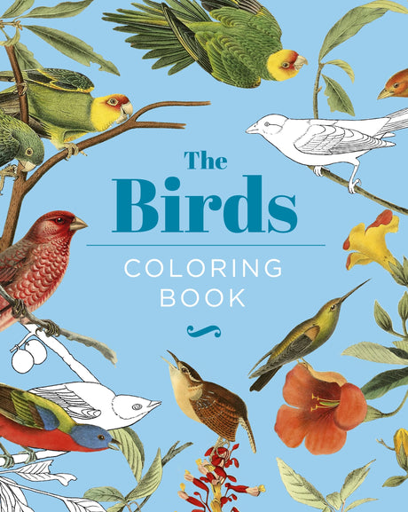 The Birds Coloring Book: Hardback Gift Edition (Hardback Vintage Coloring) WoodArtSupply