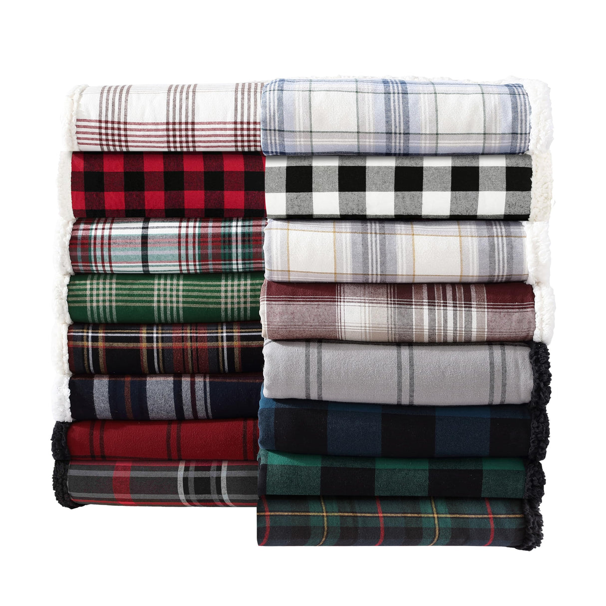 Eddie Bauer - Throw Blanket, Reversible Sherpa Fleece Bedding, Home Decor for All Seasons (San Juan Oyster, Throw) Eddie Bauer