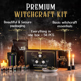 Witchcraft Supplies Kit for Witch Altar 54PCS - Spell Candles for Witches - Crystals Spell Jars for Witches - Herbs for Spells - Beginner Witch Starter Box - Witchcraft Kit Wyspell