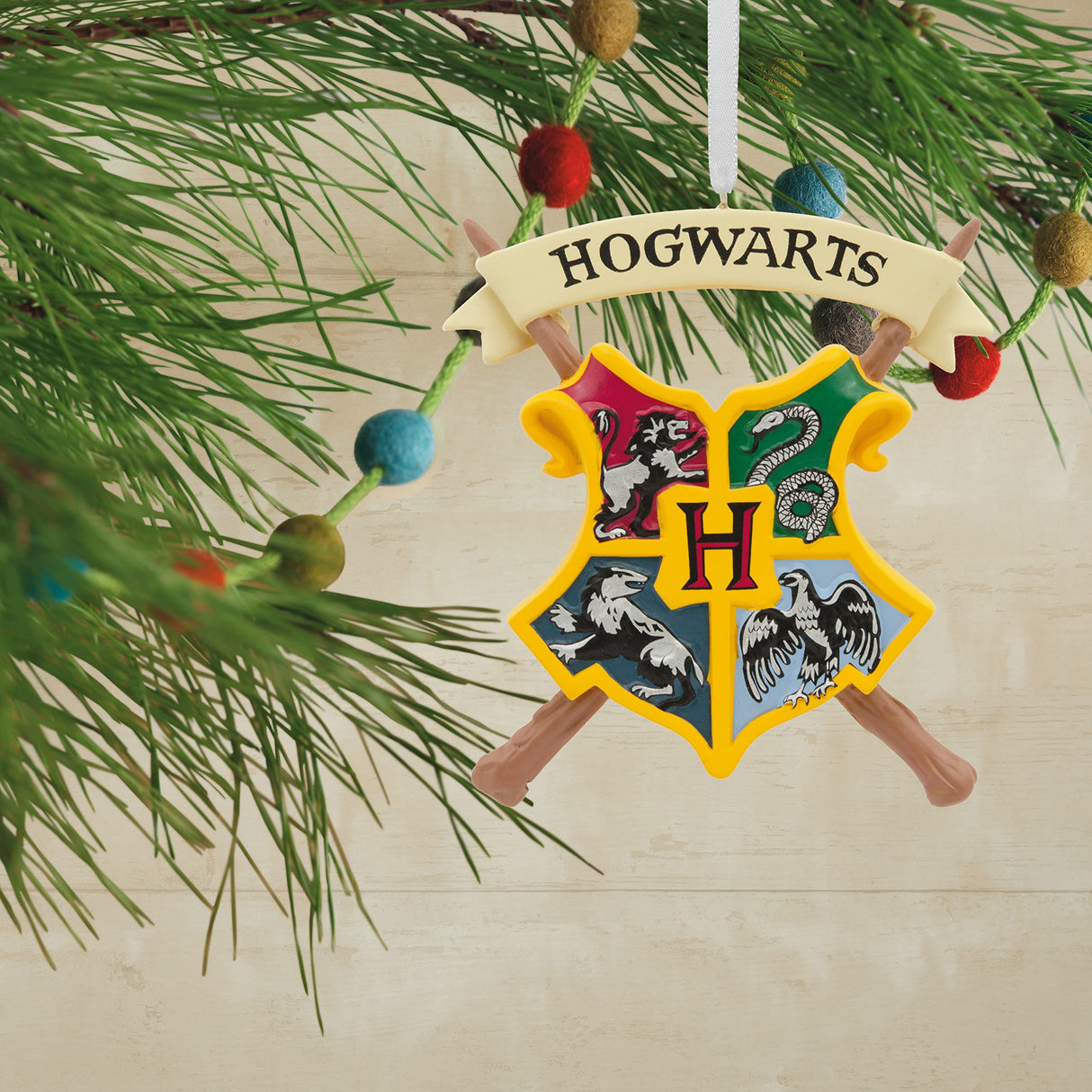 Hallmark Harry Potter Hogwarts Crest Christmas Ornament Hallmark