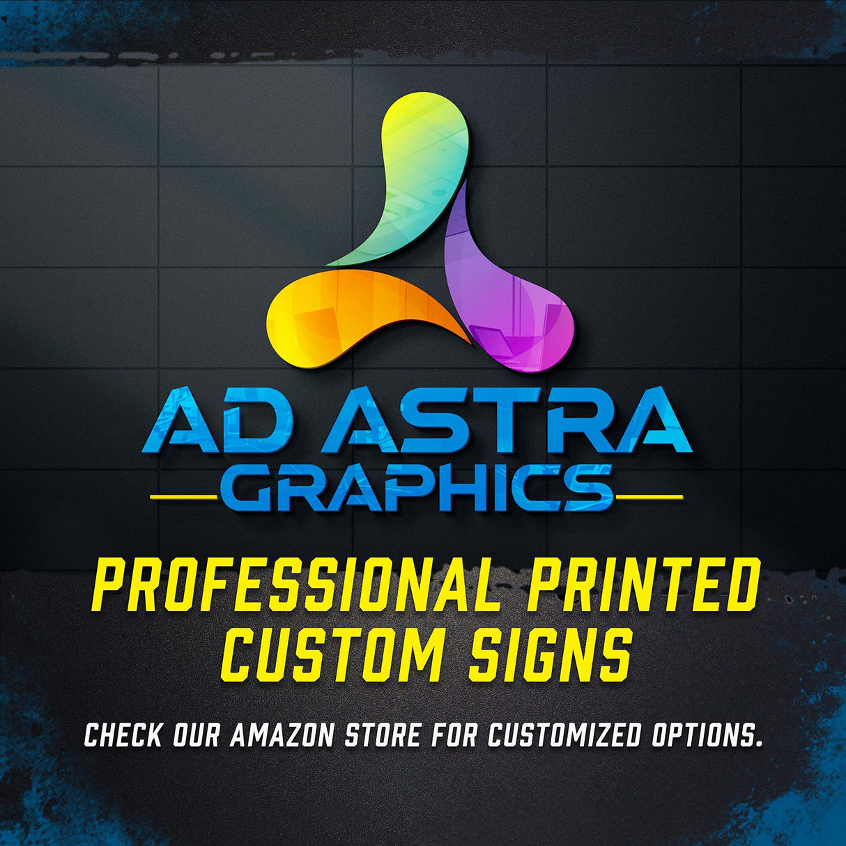 Custom Sign - Make Your Own Customized Sign - Personalized Create Your Own Design - Choose Colors and Fonts - Various Sizes - Made in USA Ad Astra Graphics
