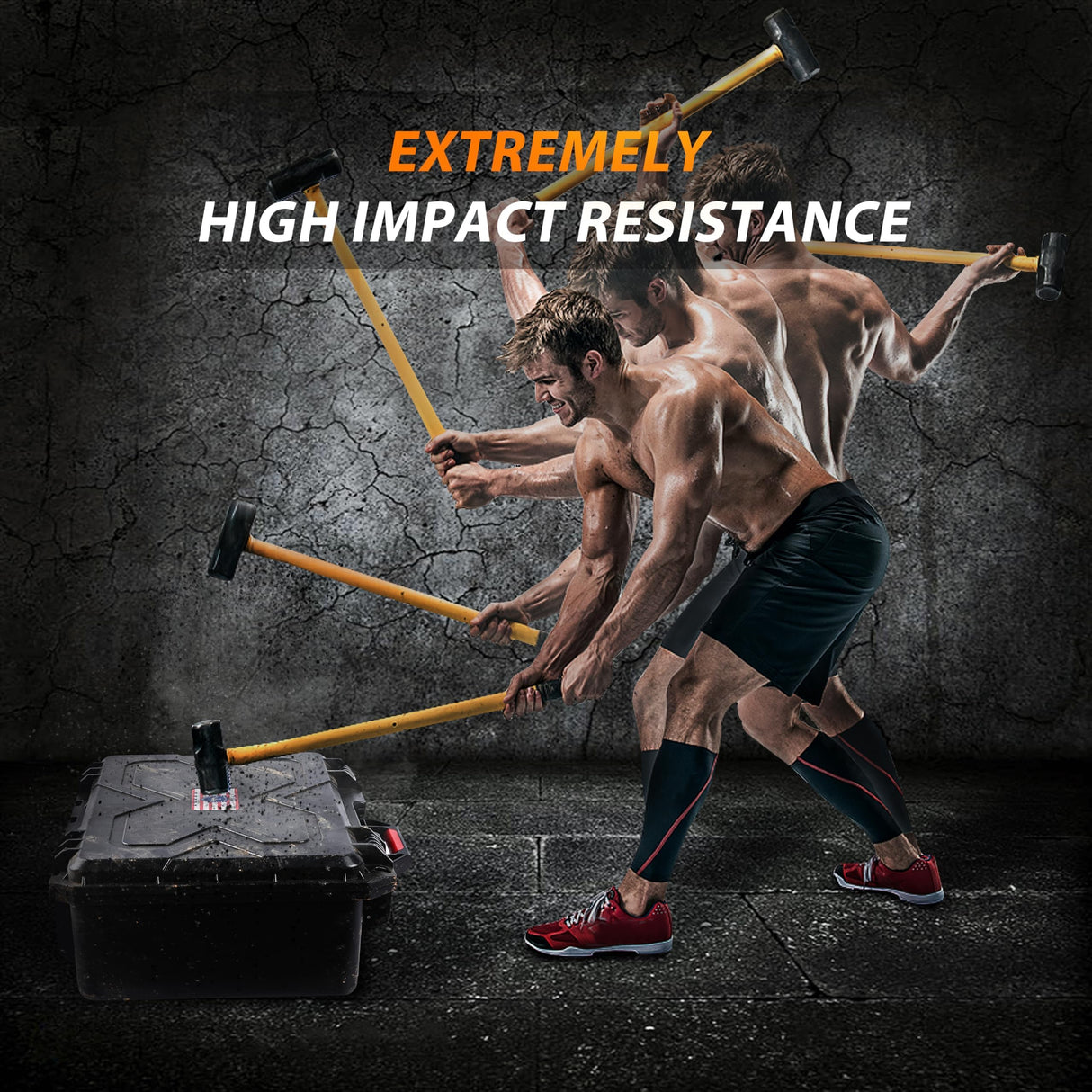 Kinghardcase Gun Cases for Handguns, 5 Pistol Case & 21 Magazine Pre-Cut Multiple Pistols Shockproof Waterproof Hard Pistol Cases with Desiccant TSA Approved Firearm Travel Case Kinghardcase