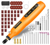 Saker Rotary Tool Kit, Cordless Rotary Tool, 5-Speed, Multi-Purpose 3.7V Power Rotary Tools Kit With 61 Accessories For Engraving, Drilling, Sanding, Grinding, Polishing, Carving Saker