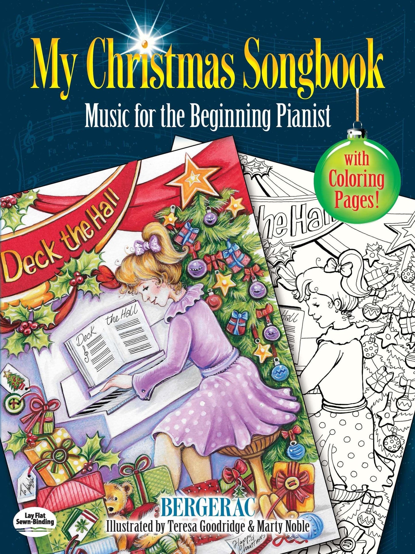 My Christmas Songbook: Music for the Beginning Pianist (Includes Coloring Pages!) (Dover Christmas Activity Books For Kids)