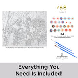 AQUARIUS Star Wars Darth Vader Art by Numbers Painting Kit (16 x 20 Stretched Canvas) 24 Paints, 3 Paint Brushes, Ready to Hang, Officially Licensed Star Wars Mandaalorian Collectible - 16x20 in AQUARIUS