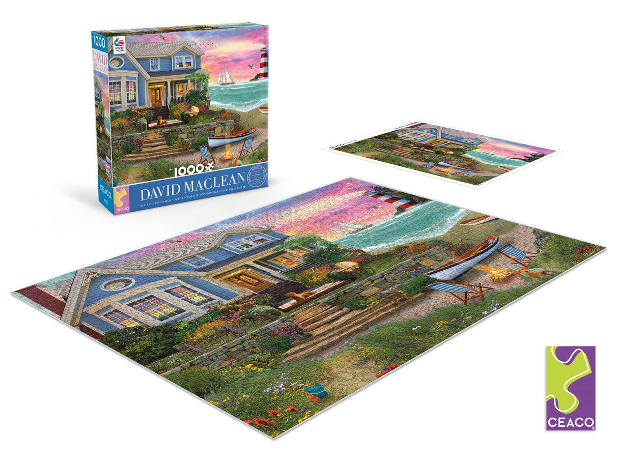 Ceaco - David MacLean - Heart Beach - 1000 Piece Jigsaw Puzzle Ceaco