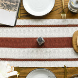 Artoid Mode Caramel Farmhouse Woven Rustic Table Runner, Seasonal Holiday Hollow Kitchen Dining Table Decoration for Home Party Decor 12x72 Inch Artoid Mode