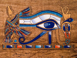 QAZWSX Ancient Egypt Eye of Horus 5D DIY Diamond Art Painting Kits Full Drill Round Rhinestone Diamond Embroidery Cross Stitch Painting Craft Canvas Wall Decor 30x40 cm QAZWSX