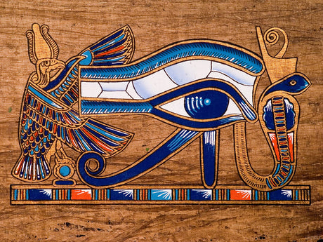 QAZWSX Ancient Egypt Eye of Horus 5D DIY Diamond Art Painting Kits Full Drill Round Rhinestone Diamond Embroidery Cross Stitch Painting Craft Canvas Wall Decor 30x40 cm QAZWSX